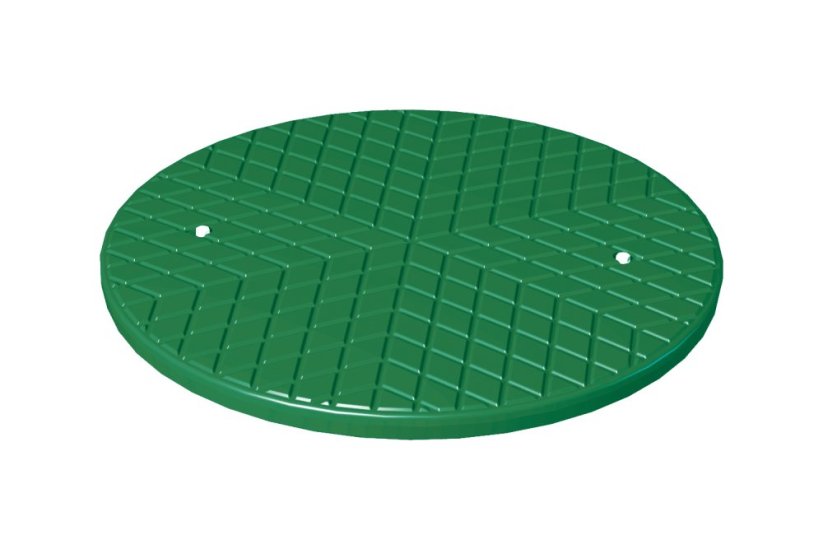 Plastový pochozí zateplený poklop TopCover - zelený